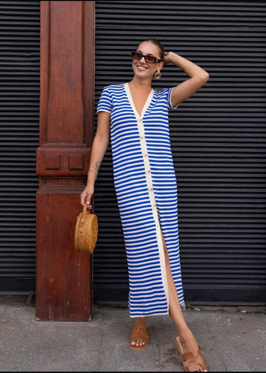 Blue Cotton Dress